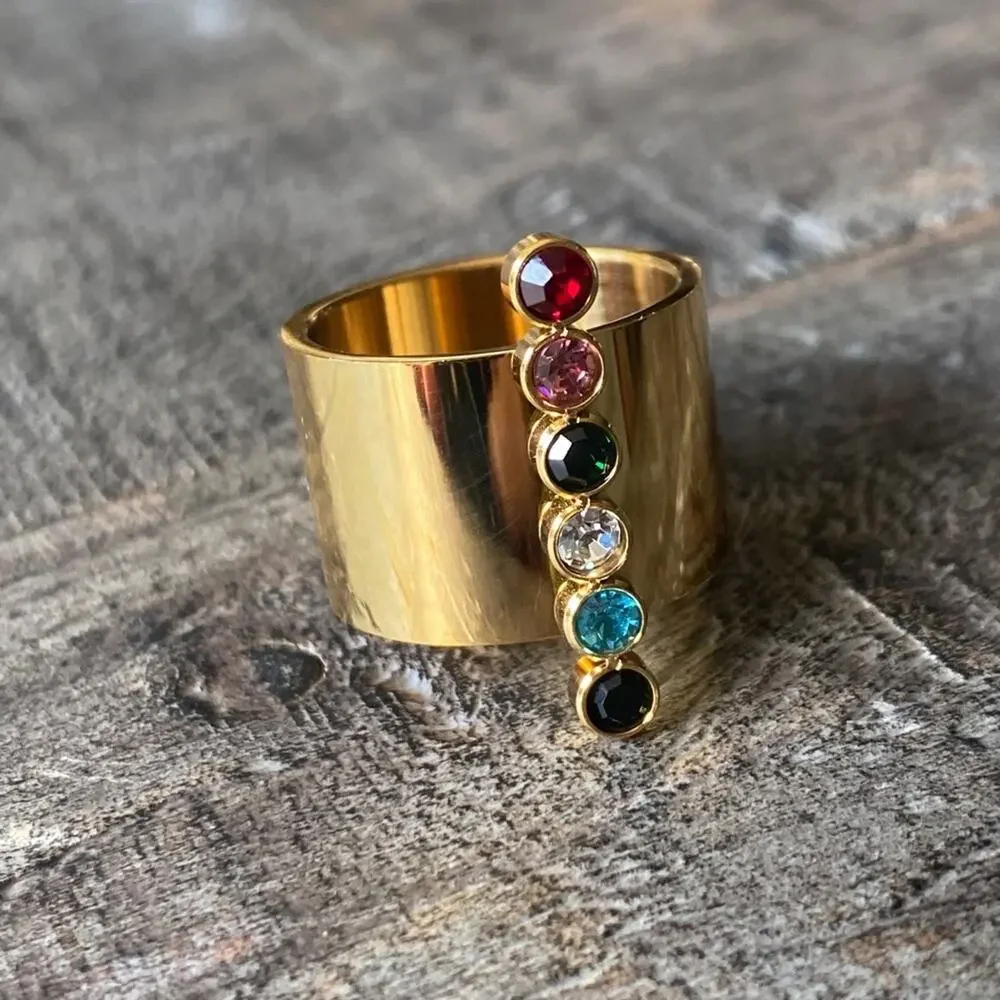 NEW Chakra Gold Statement Ring
